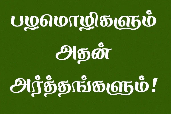 தமிழ் பழமொழிகள்: உங்கள் அறிவுத்திறனைச் சோதிப்போம்